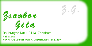 zsombor gila business card